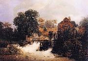 Andreas Achenbach Material and Dimensions Sweden oil painting artist